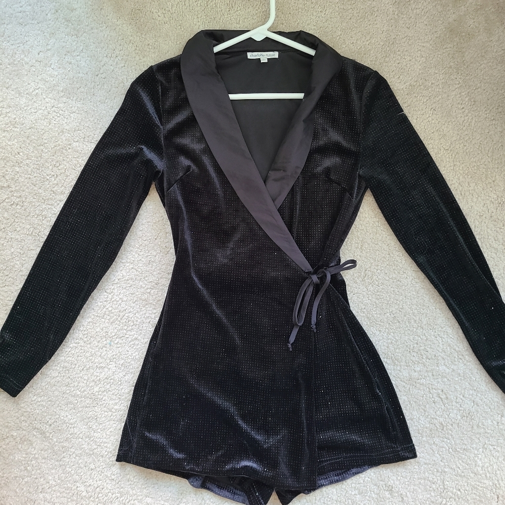 Tuxedo Style Romper